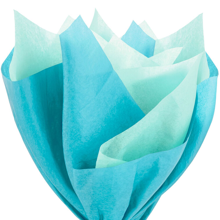 Hallmark Solid Turquoise/Mint 2-Pack Tissue Paper 6 Sheets