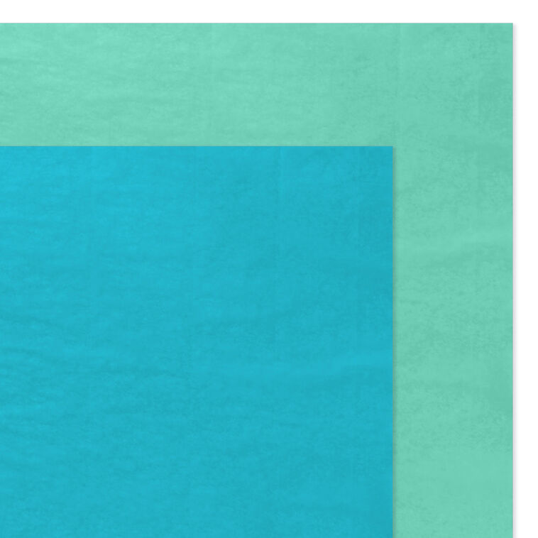 Hallmark Solid Turquoise/Mint 2-Pack Tissue Paper 6 Sheets