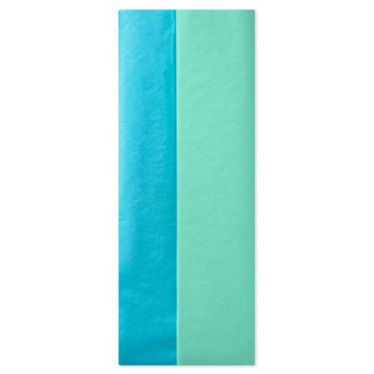 hallmark Solid Turquoise/Mint 2-Pack Tissue Paper 6 sheets