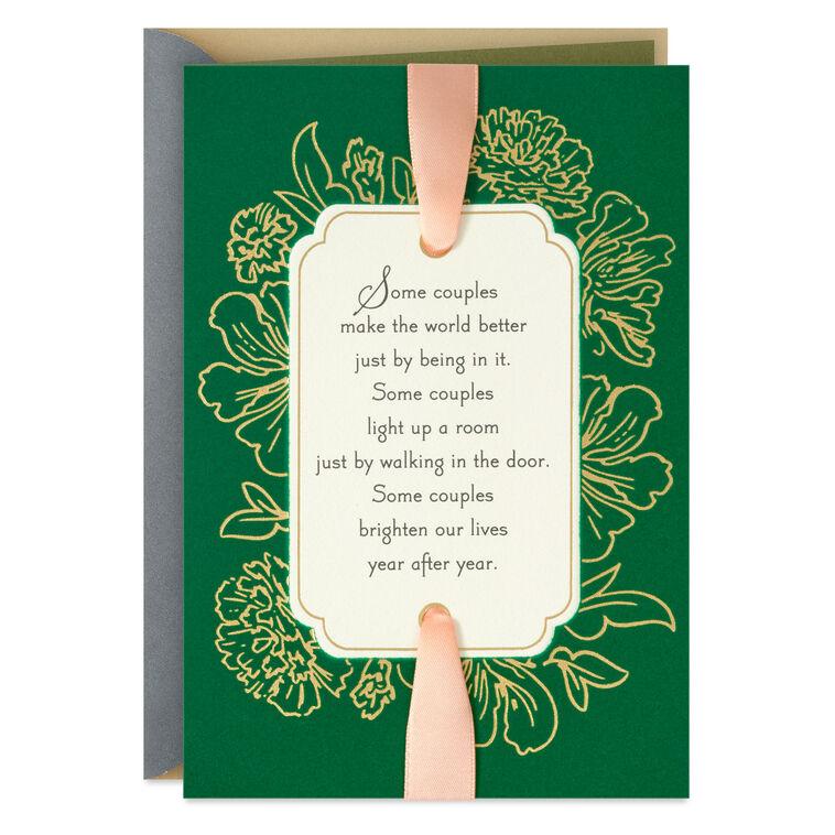 hallmark Some Couples Light Up a Room Religious Anniversary Card for Couple