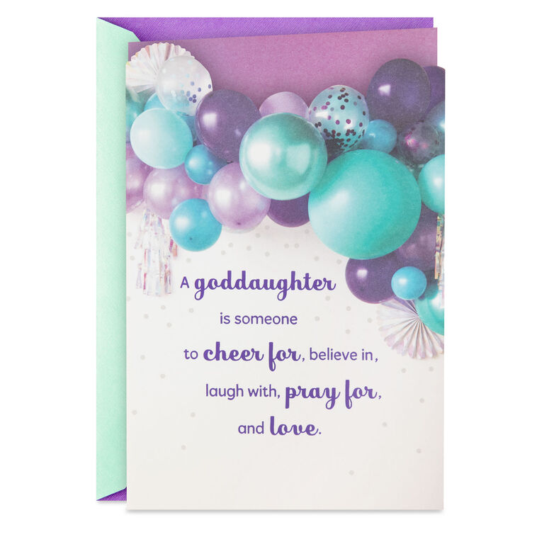 hallmark Someone to Cheer for and Love Birthday Card for Goddaughter