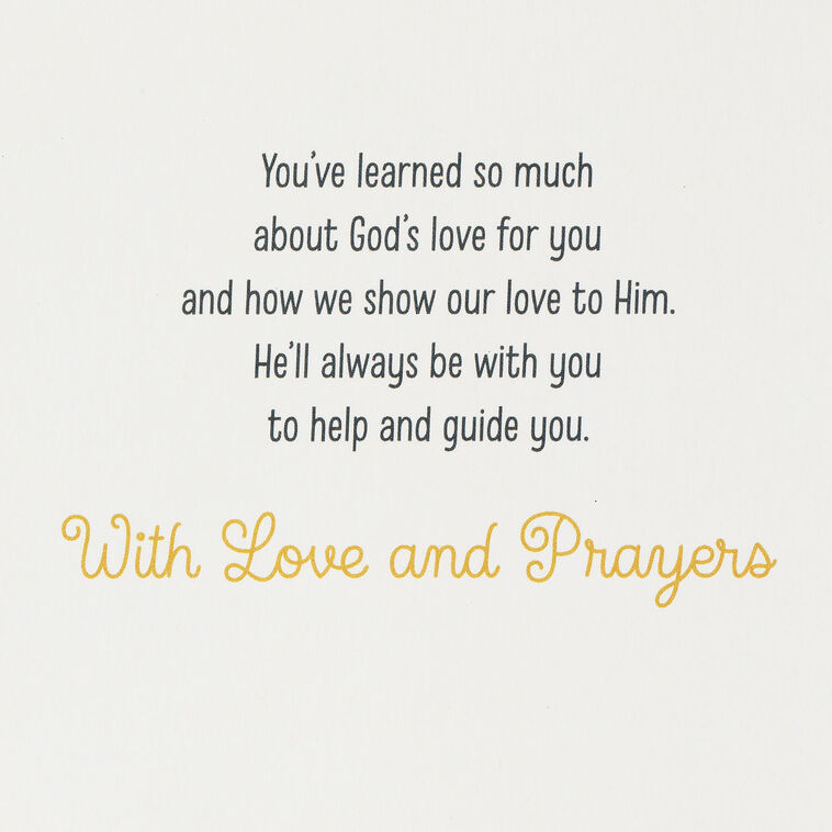 Hallmark Son God Will Always Be With You Religious First Communion Card