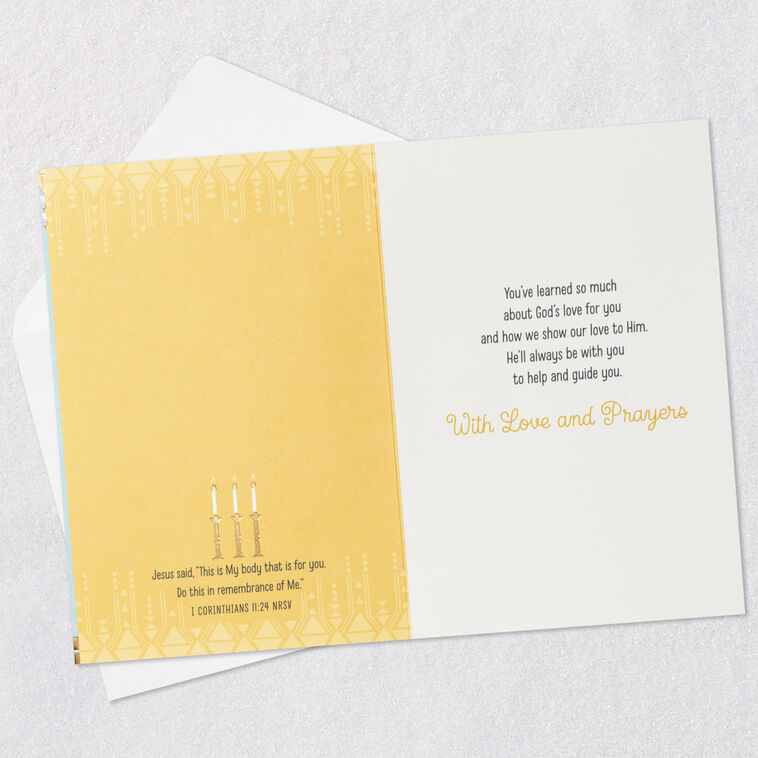 Hallmark Son God Will Always Be With You Religious First Communion Card