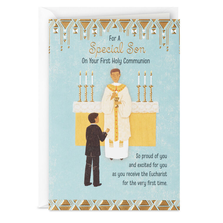 hallmark Son God Will Always Be With You Religious First Communion Card