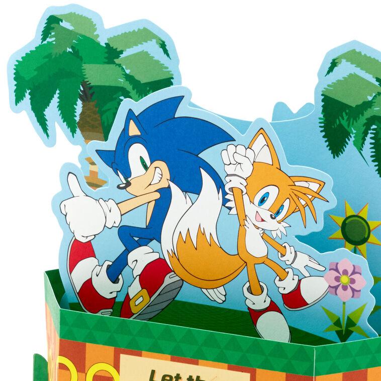 Hallmark Sonic The Hedgehog™ Let The Good Times Roll 3D Pop-Up Birthday Card For Kids