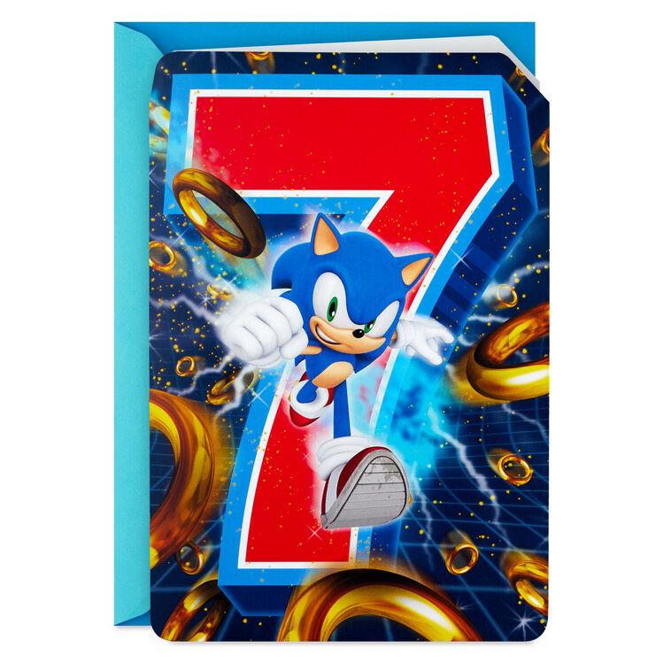 hallmark Sonic the Hedgehog™ Super Cool Musical 7th Birthday Card