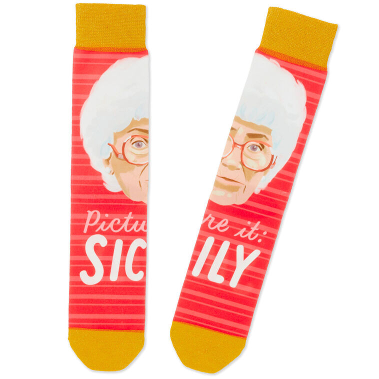 hallmark Sophia The Golden Girls Sicily Novelty Crew Socks