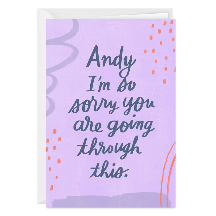 hallmark Sorry You're Going Through This Custom Thinking of You Card