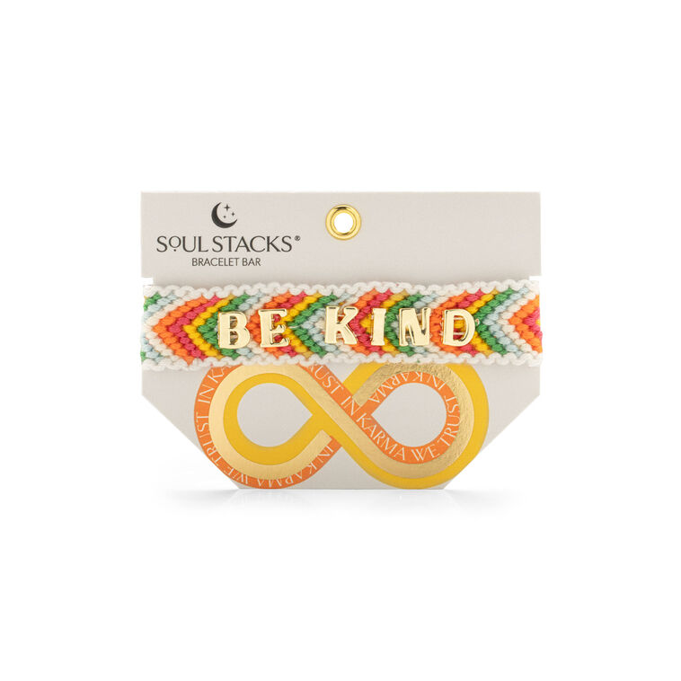 Hallmark Soul Stacks Be Kind Multicolor Woven Bracelet