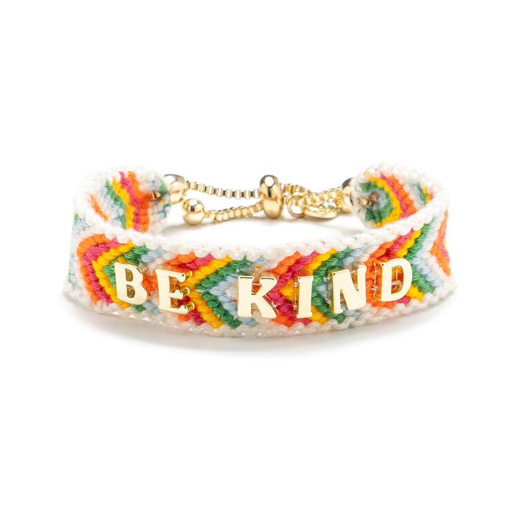 hallmark Soul Stacks Be Kind Multicolor Woven Bracelet