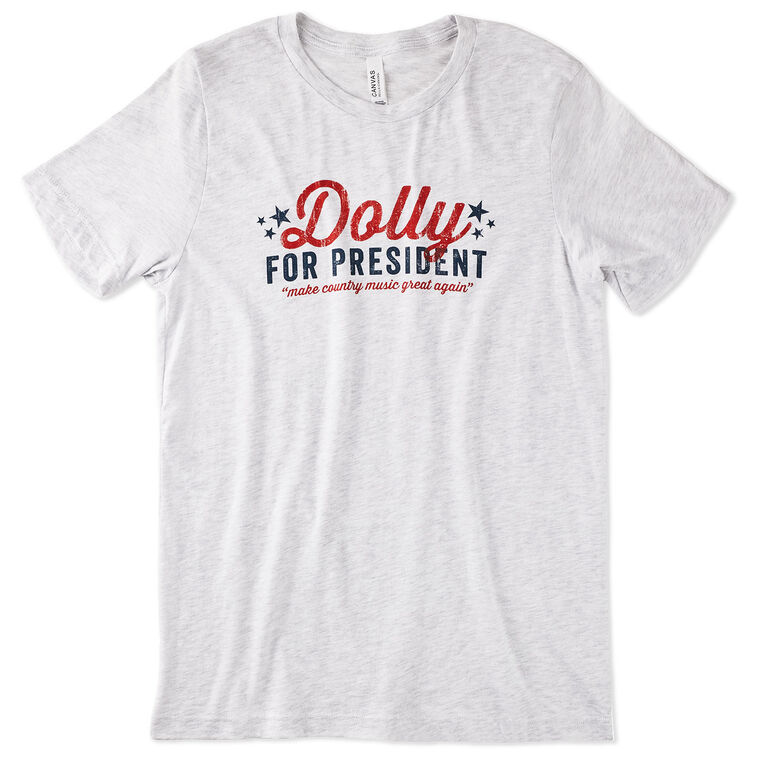 hallmark Southern Fried Design Barn Dolly for President Heather White T-Shirt