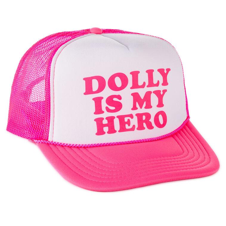 hallmark Southern Fried Design Barn Dolly Is My Hero Pink Trucker Hat