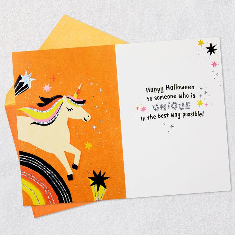 Hallmark Sparkle On Unicorn Halloween Card For Granddaughter