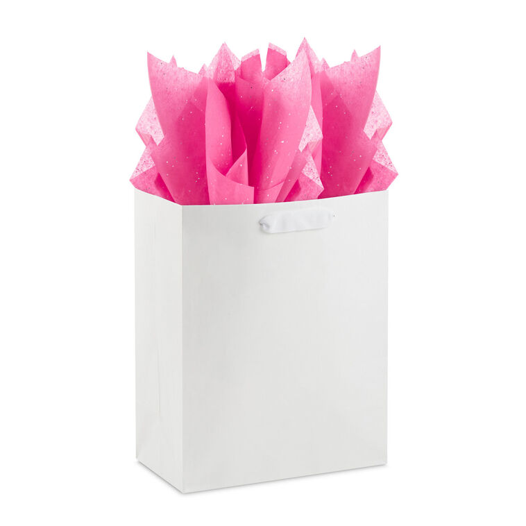 Hallmark Sparkling Dots On Hot Pink Tissue Paper 6 Sheets