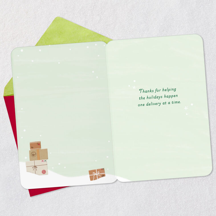 Hallmark Special Delivery Christmas Thank-You Card For Mail Carrier