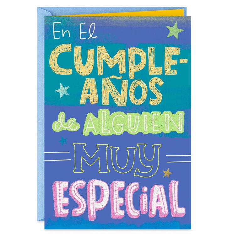 hallmark Special Person Spanish-Language Birthday Card
