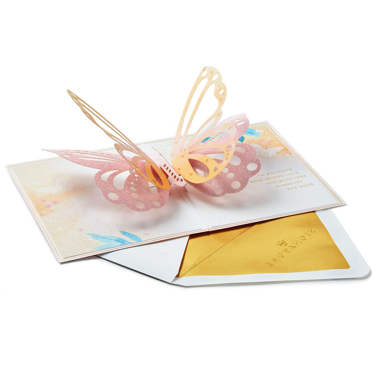 Hallmark Special Wish To Someone Who Brings Happiness 3D Pop-Up Card For Her