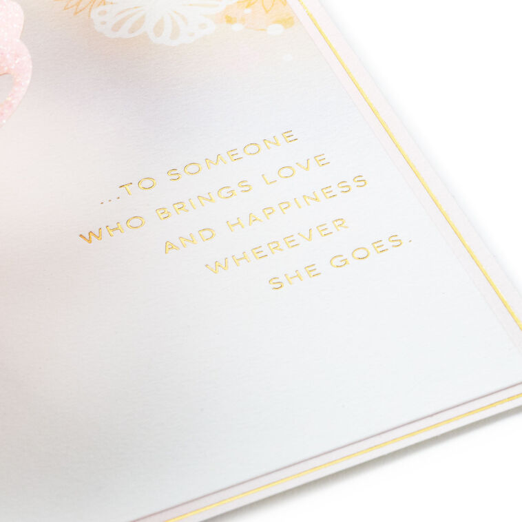 Hallmark Special Wish To Someone Who Brings Happiness 3D Pop-Up Card For Her