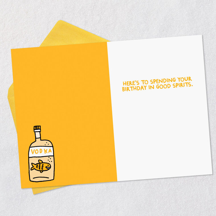 Hallmark Spend Your Day In Good Spirits Funny Birthday Card