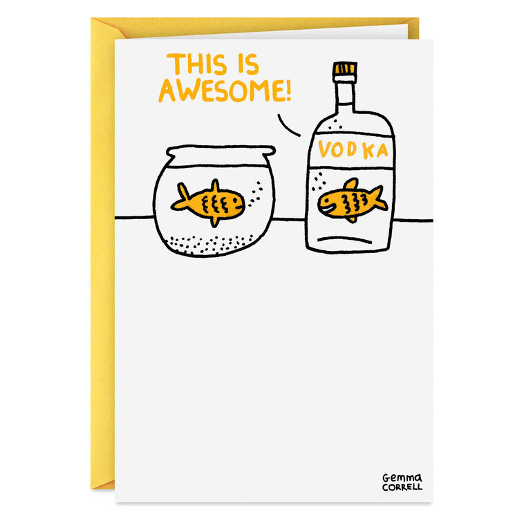 hallmark Spend Your Day in Good Spirits Funny Birthday Card