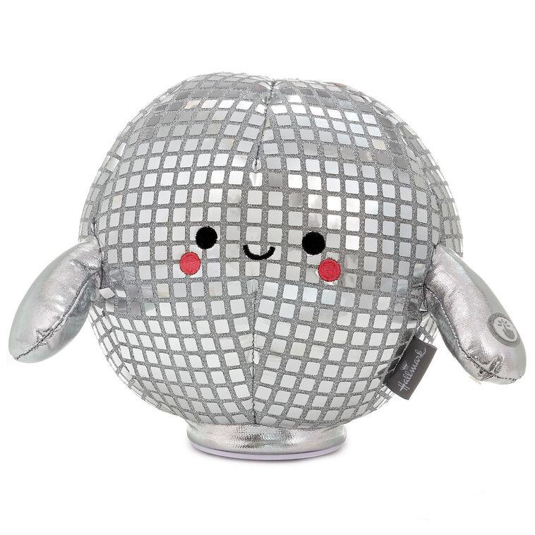 hallmark Spinning Disco Ball Plush With Sound and Motion 8"