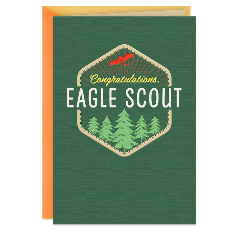 hallmark Spirit of Adventure Eagle Scout Congratulations Card