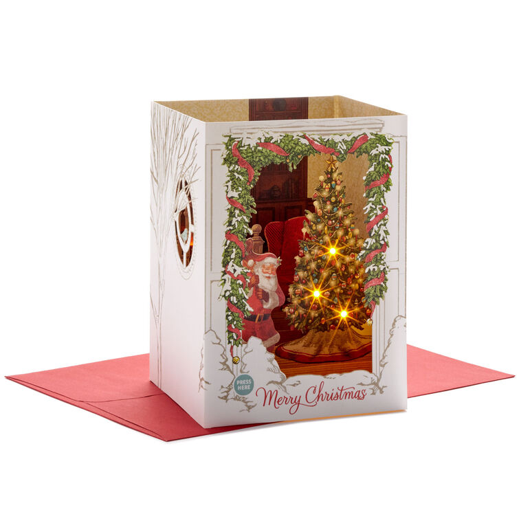 hallmark Spirit of Christmas Musical 3D Pop-Up Christmas Card With Light
