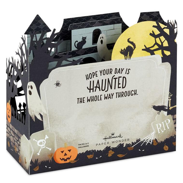 Hallmark Spooky Haunted House 3D Pop-Up Halloween Card