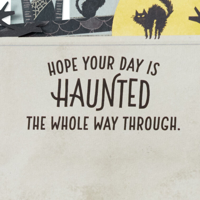 Hallmark Spooky Haunted House 3D Pop-Up Halloween Card