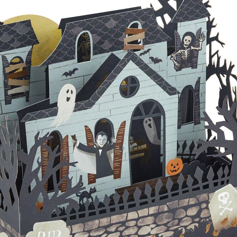 Hallmark Spooky Haunted House 3D Pop-Up Halloween Card