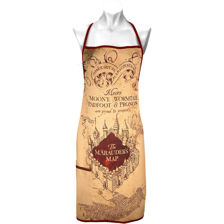 hallmark Spoontiques Harry Potter Marauder's Map Cotton Apron