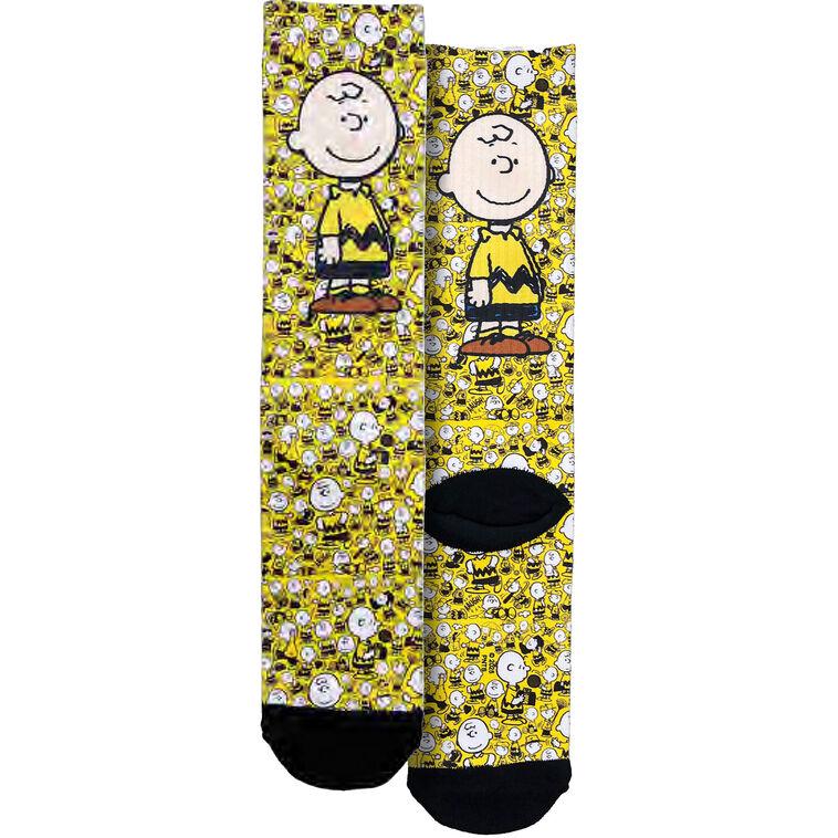 hallmark Spoontiques Peanuts Charlie Brown Unisex Crew Socks