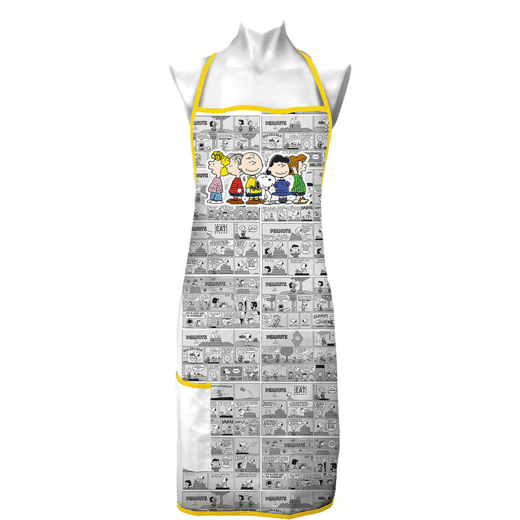 hallmark Spoontiques Peanuts Gang Comic Strip Cotton Apron