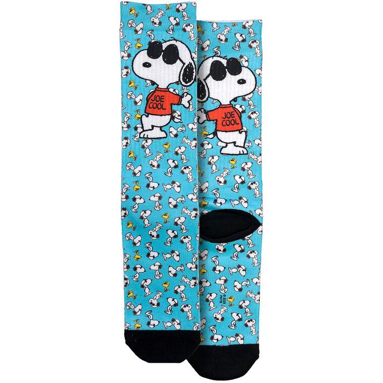 hallmark Spoontiques Peanuts Snoopy as Joe Cool Unisex Crew Socks