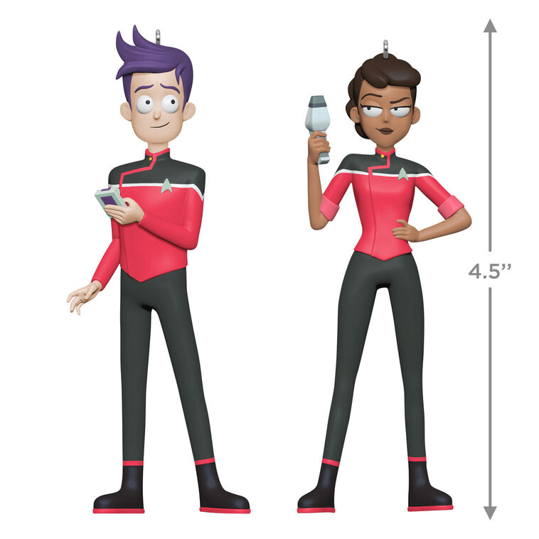 Hallmark Star Trek™: Lower Decks Ensigns Beckett Mariner And Bradward Boimler Ornaments Set Of 2