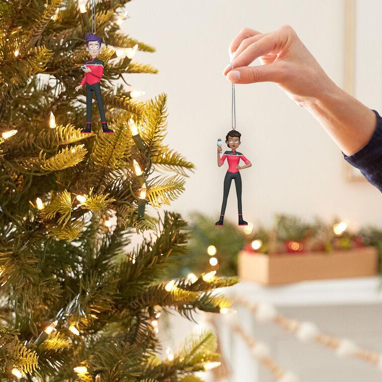Hallmark Star Trek™: Lower Decks Ensigns Beckett Mariner And Bradward Boimler Ornaments Set Of 2