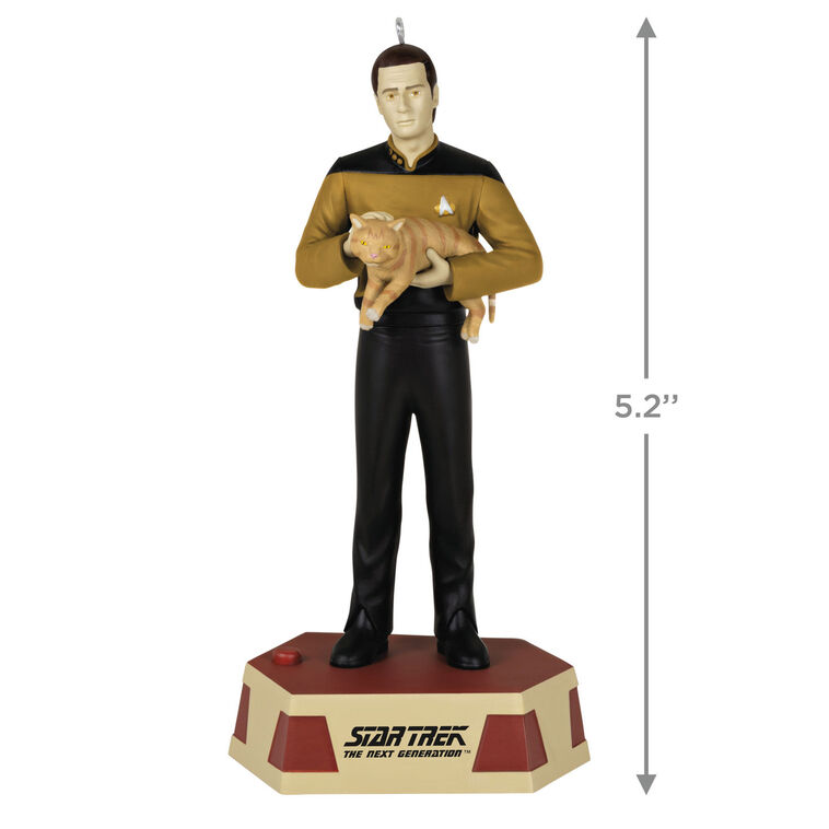 Hallmark Star Trek™: The Next Generation Data's Ode To Spot Ornament With Sound