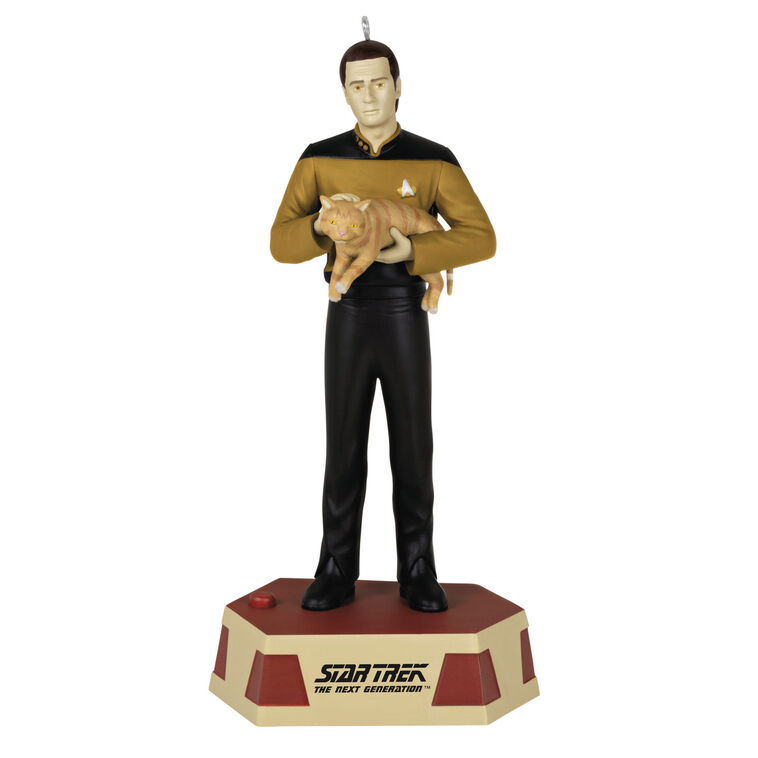 hallmark Star Trek™: The Next Generation Data's Ode to Spot Ornament With Sound