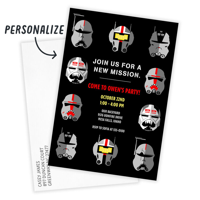 Hallmark Star Wars: The Bad Batch™ Birthday Invitation