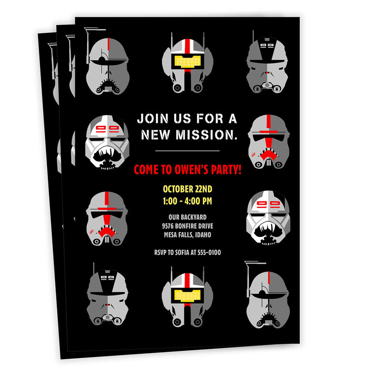 hallmark Star Wars: The Bad Batch™ Birthday Invitation