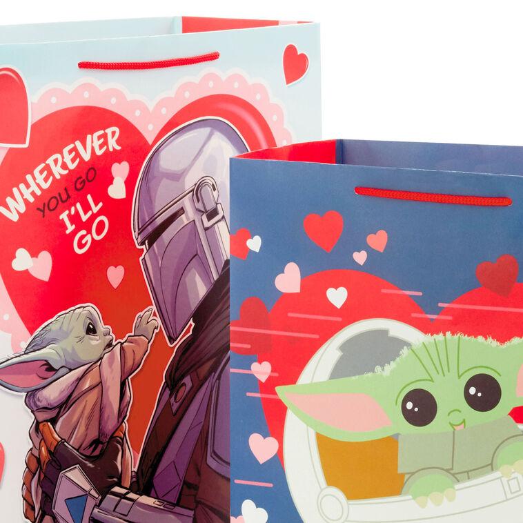 Hallmark Star Wars: The Mandalorian™ 2-Pack Large And XL Valentine's Day Gift Bags
