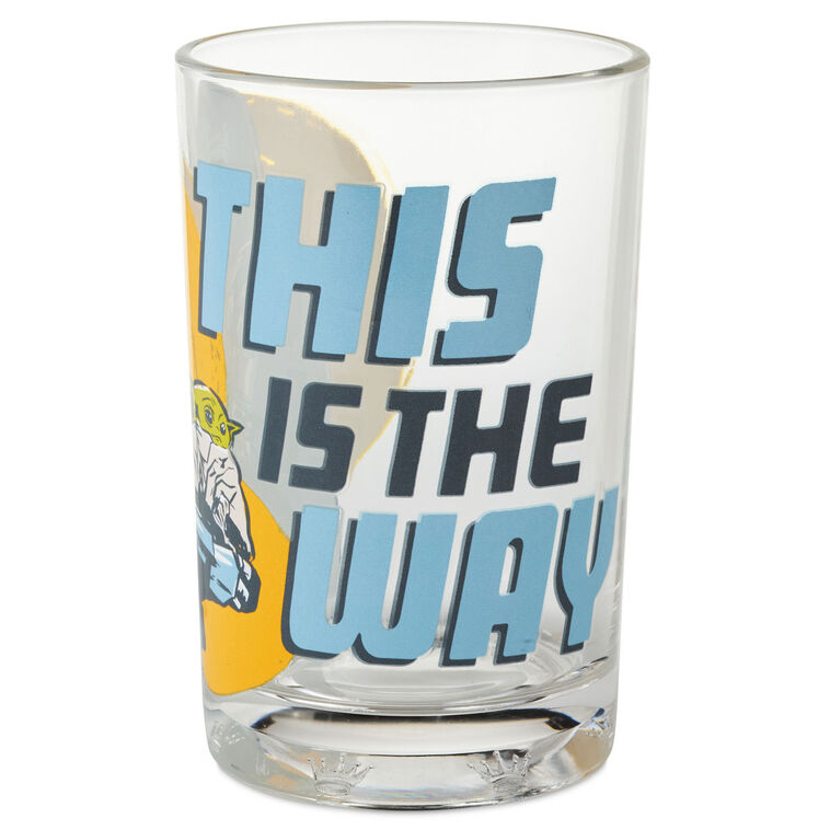 hallmark Star Wars: The Mandalorian™ and Grogu™ Collectible Drinking Glass 13.5 oz
