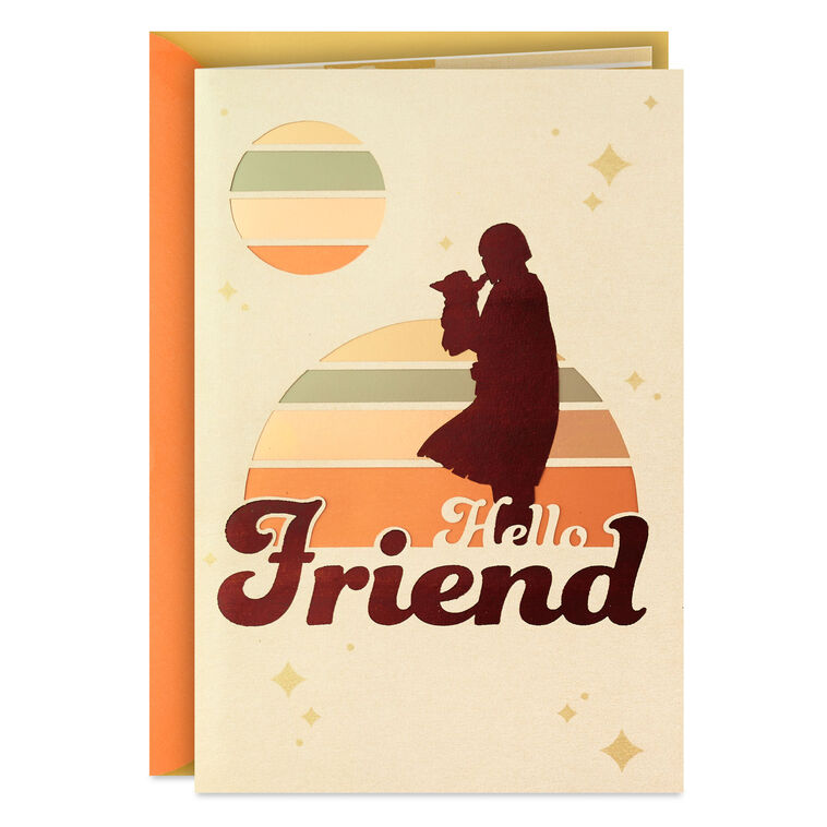 hallmark Star Wars: The Mandalorian™ and Grogu™ Happy Day Birthday Card for Friend