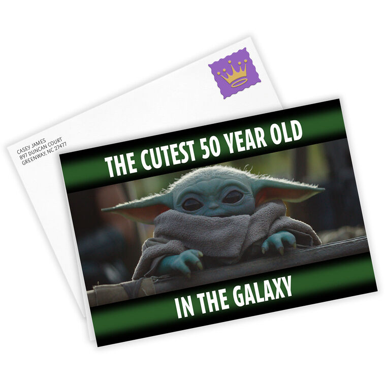 Hallmark Star Wars: The Mandalorian™ Cutest In The Galaxy Custom Birthday Card