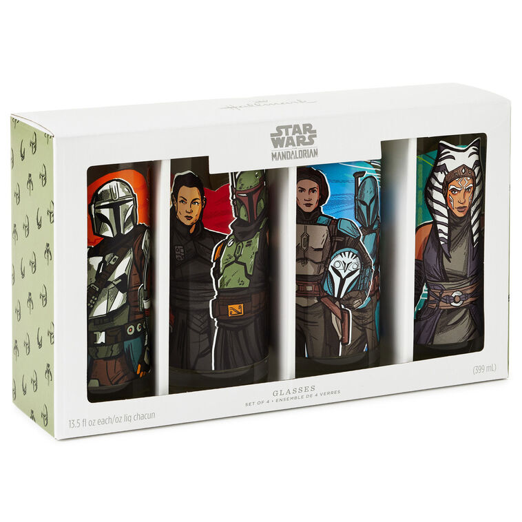 Hallmark Star Wars: The Mandalorian™ Drinking Glasses Set Of 4