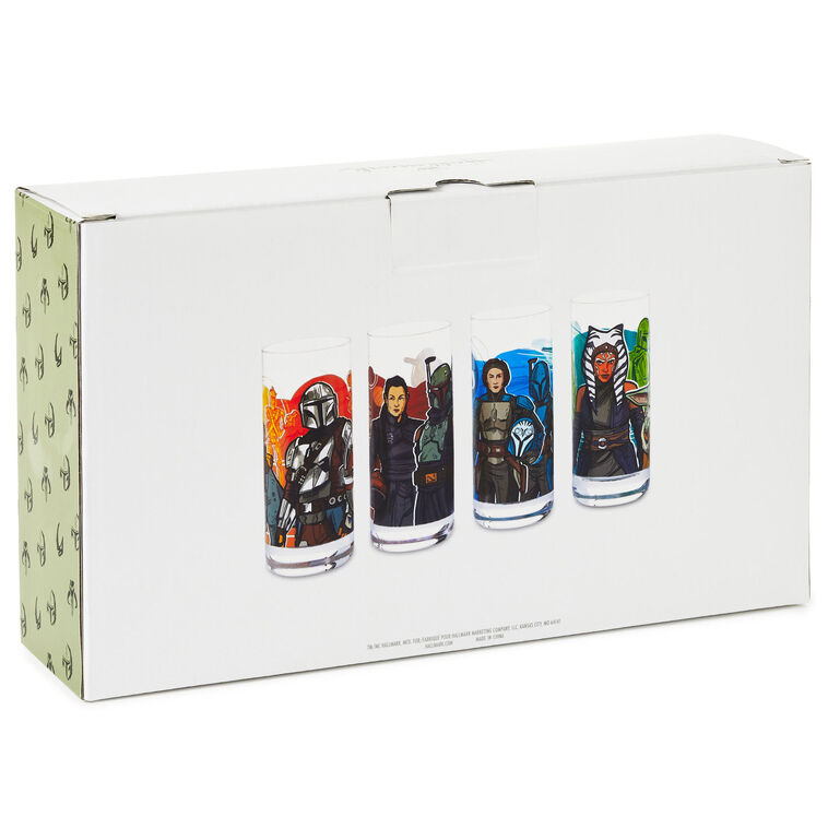 Hallmark Star Wars: The Mandalorian™ Drinking Glasses Set Of 4