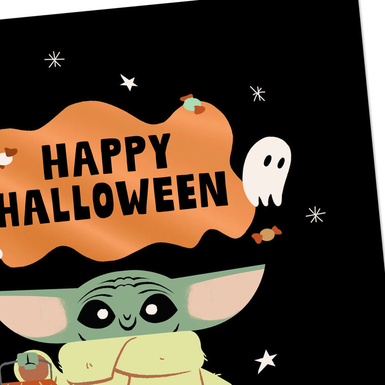 Hallmark Star Wars: The Mandalorian™ Grogu™ And Ghosts Halloween Card