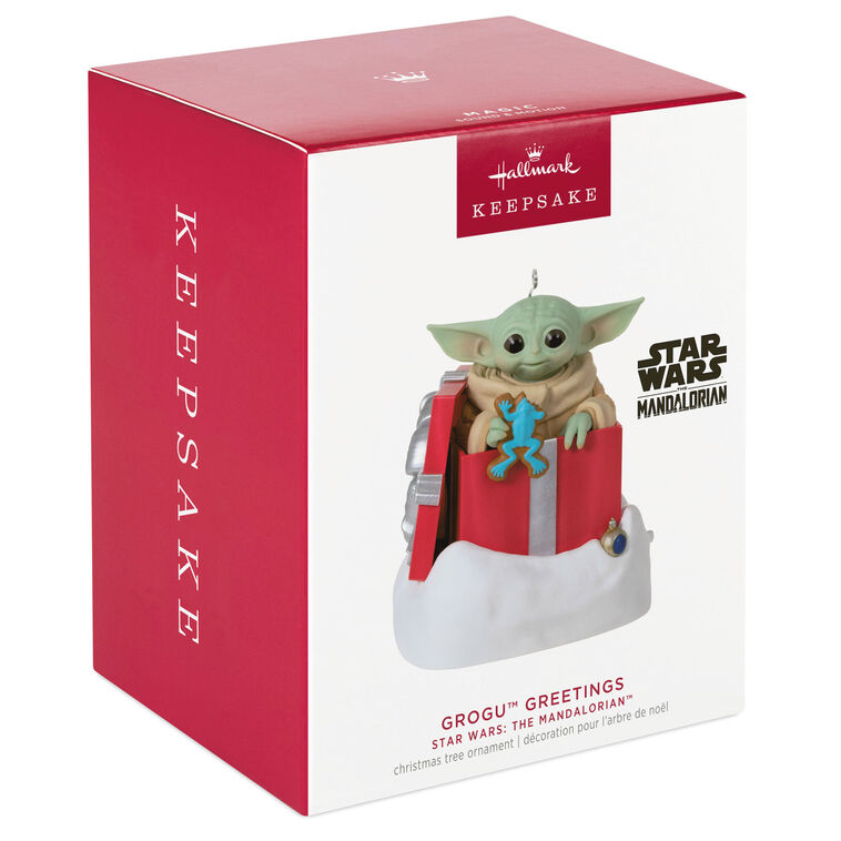 Hallmark Star Wars: The Mandalorian™ Grogu™ Greetings Ornament With Sound And Motion