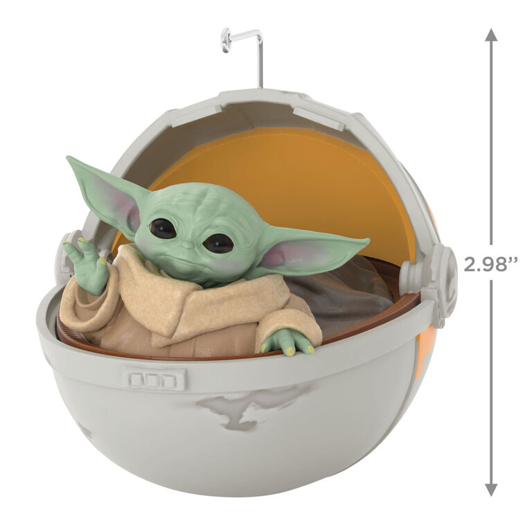 Hallmark Star Wars: The Mandalorian™ Grogu™ In Hovering Pram Ornament