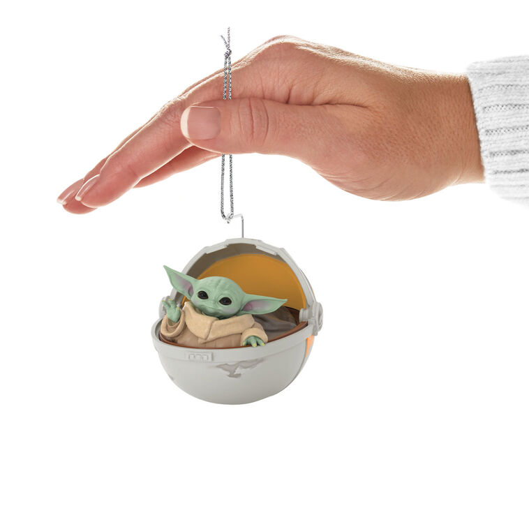 Hallmark Star Wars: The Mandalorian™ Grogu™ In Hovering Pram Ornament